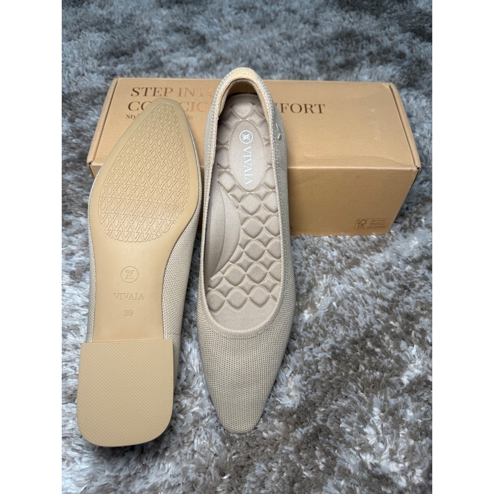 VIVAIA Kathleen Mini Square-Toe Flats EU 39 / US 8 - Picture 6 of 9